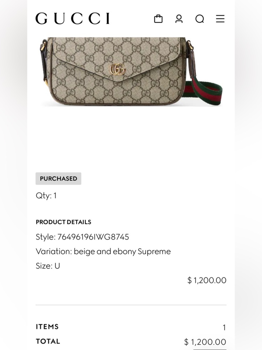 NEW! Authentic Gucci Ophidia Pochette - Picture 12 of 13